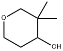 3,3-Dimethyltetrahydro-2H-pyran-4-ol Struktur