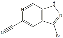 3-Bromo-1H-pyrazolo[3,4-c]pyridine-5-carbonitrile Struktur