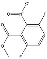 methyl 3,6-difluoro-2-nitrobenzoate Struktur