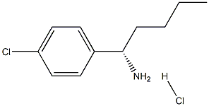 (1S)-1-(4-CHLOROPHENYL)PENTYLAMINE HYDROCHLORIDE Struktur