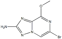 6-Bromo-8-methoxy-[1,2,4]triazolo[1,5-a]pyrazin-2-ylamine Struktur