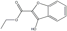 3-Hydroxy-benzofuran-2-carboxylic acid ethyl ester Struktur