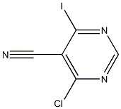 4-Chloro-6-iodo-pyrimidine-5-carbonitrile Struktur