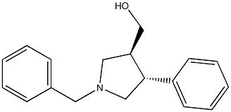 ((3S,4R)-1-benzyl-4-phenylpyrrolidin-3-yl)methanol Struktur