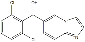 (2,6-dichlorophenyl)(imidazo[1,2-a]pyridin-6-yl)methanol Struktur