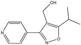 (5-isopropyl-3-(pyridin-4-yl)isoxazol-4-yl)methanol Struktur