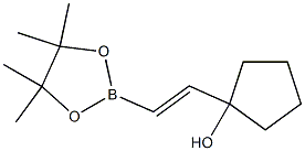 (E)-1-(2-(4,4,5,5-tetramethyl-1,3,2-dioxaborolan-2-yl)vinyl)cyclopentanol Struktur