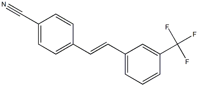 (E)-4-(3-(trifluoromethyl)styryl)benzonitrile Struktur