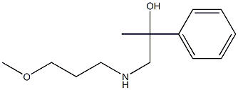 1-(3-methoxypropylamino)-2-phenylpropan-2-ol Struktur