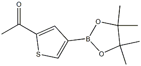 1-(4-(4,4,5,5-tetramethyl-1,3,2-dioxaborolan-2-yl)thiophen-2-yl)ethanone Struktur