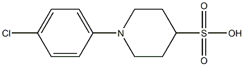 1-(4-chlorophenyl)piperidine-4-sulfonic acid Struktur