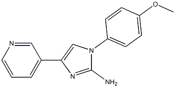 1-(4-methoxyphenyl)-4-(pyridin-3-yl)-1H-imidazol-2-amine Struktur