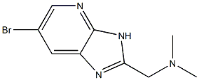 1-(6-bromo-3H-imidazo[4,5-b]pyridin-2-yl)-N,N-dimethylmethanamine Struktur