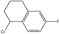 1-chloro-6-fluoro-1,2,3,4-tetrahydronaphthalene Struktur