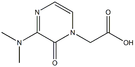 2-(3-(dimethylamino)-2-oxopyrazin-1(2H)-yl)acetic acid Struktur