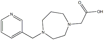 2-(4-(pyridin-3-ylmethyl)-1,4-diazepan-1-yl)acetic acid Struktur