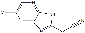 2-(6-chloro-3H-imidazo[4,5-b]pyridin-2-yl)acetonitrile Struktur