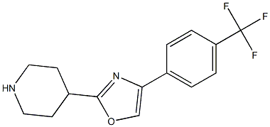 2-(piperidin-4-yl)-4-(4-(trifluoromethyl)phenyl)oxazole Struktur