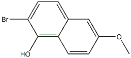 2-bromo-6-methoxynaphthalen-1-ol Struktur