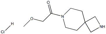 2-methoxy-1-(2,7-diazaspiro[3.5]nonan-7-yl)ethanone hydrochloride Struktur