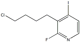 3-(4-chlorobutyl)-2-fluoro-4-iodopyridine Struktur