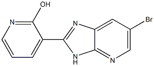 3-(6-bromo-3H-imidazo[4,5-b]pyridin-2-yl)pyridin-2-ol Struktur