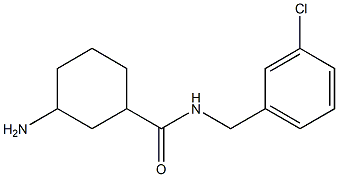 3-amino-N-(3-chlorobenzyl)cyclohexanecarboxamide Struktur