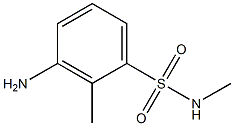 3-amino-N,2-dimethylbenzenesulfonamide Struktur