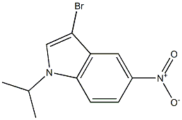 3-bromo-1-isopropyl-5-nitro-1H-indole Struktur