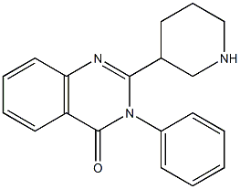 3-phenyl-2-(piperidin-3-yl)quinazolin-4(3H)-one Struktur