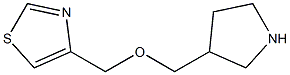 4-((pyrrolidin-3-ylmethoxy)methyl)thiazole Struktur