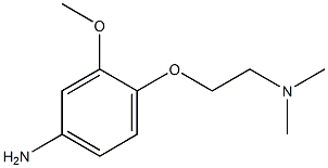 4-(2-(dimethylamino)ethoxy)-3-methoxyaniline Struktur