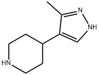 4-(3-methyl-1H-pyrazol-4-yl)piperidine Struktur