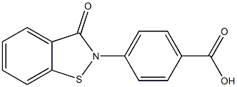 4-(3-oxobenzo[d]isothiazol-2(3H)-yl)benzoic acid Struktur