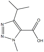 4-isopropyl-1-methyl-1H-1,2,3-triazole-5-carboxylic acid Struktur