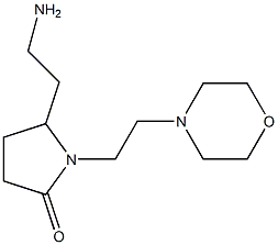 5-(2-aminoethyl)-1-(2-morpholinoethyl)pyrrolidin-2-one Struktur