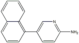 5-(naphthalen-1-yl)pyridin-2-amine Struktur