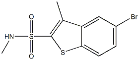 5-bromo-N,3-dimethylbenzo[b]thiophene-2-sulfonamide Struktur