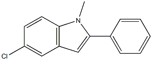 5-chloro-1-methyl-2-phenyl-1H-indole Struktur