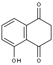 5-hydroxy-2,3-dihydronaphthalene-1,4-dione Struktur