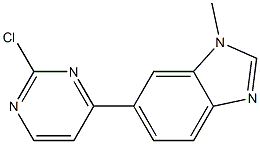 6-(2-chloropyrimidin-4-yl)-1-methyl-1H-benzo[d]imidazole Struktur