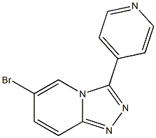 6-bromo-3-(pyridin-4-yl)-[1,2,4]triazolo[4,3-a]pyridine Struktur