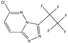 6-chloro-3-(perfluoroethyl)-[1,2,4]triazolo[4,3-b]pyridazine Struktur