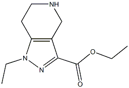 ethyl 1-ethyl-4,5,6,7-tetrahydro-1H-pyrazolo[4,3-c]pyridine-3-carboxylate Struktur