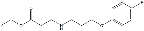 ethyl 3-(3-(4-fluorophenoxy)propylamino)propanoate Struktur