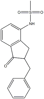 N-(2-benzyl-1-oxo-2,3-dihydro-1H-inden-4-yl)methanesulfonamide Struktur