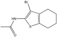 N-(3-bromo-4,5,6,7-tetrahydrobenzo[b]thiophen-2-yl)acetamide Struktur