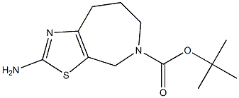 tert-butyl 2-amino-7,8-dihydro-4H-thiazolo[5,4-c]azepine-5(6H)-carboxylate Struktur