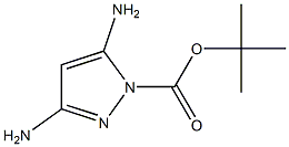 tert-butyl 3,5-diamino-1H-pyrazole-1-carboxylate Struktur