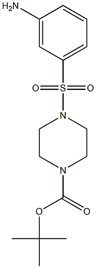 tert-butyl 4-(3-aminophenylsulfonyl)piperazine-1-carboxylate Struktur